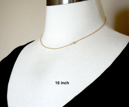 14k yellow gold 1.35mm cable rope bracelet anklet necklace choker pendant chain