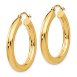 Carregar imagem no visualizador da galeria, 10K Yellow Gold Classic Round Hoop Earrings 30mm x 4mm
