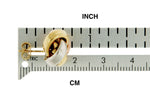 Carregar imagem no visualizador da galeria, 14k Gold Tri Color 14mm Love Knot Post Earrings
