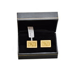 Load image into Gallery viewer, 14k Yellow 14k White Gold Sterling Silver Rectangle Cufflinks Cuff Links Personalized Monogram
