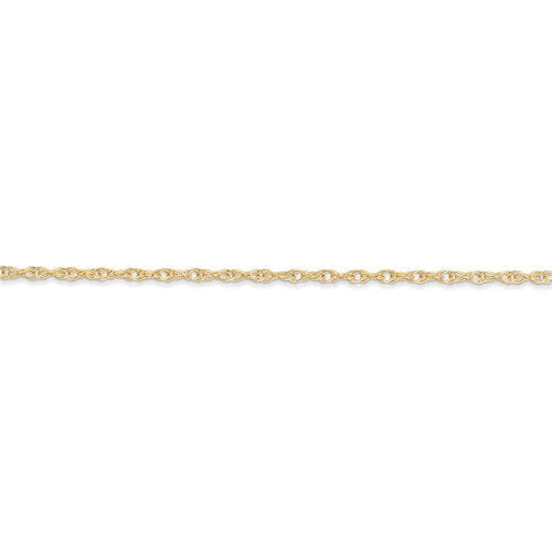 14k yellow gold 1.35mm cable rope bracelet anklet necklace choker pendant chain
