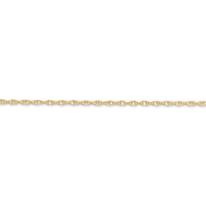 14k yellow gold 1.35mm cable rope bracelet anklet necklace choker pendant chain
