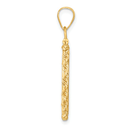 14K Yellow Gold 17.8 mm Coin Bezel Holder Pendant Charm Diamond Cut Rope Edge US $2.50 Dollar Liberty Indian Barber Dime Mercury Dime Screw Top