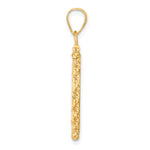 將圖片載入圖庫檢視器 14K Yellow Gold 17.8 mm Coin Bezel Holder Pendant Charm Diamond Cut Rope Edge US $2.50 Dollar Liberty Indian Barber Dime Mercury Dime Screw Top
