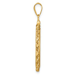 画像をギャラリービューアに読み込む, 14K Yellow Gold 21.6 mm Coin Bezel Holder Pendant Charm Diamond Cut Rope Edge US $5 Dollar Liberty Indian Statue of Liberty Bald Eagle Congressional Screw Top
