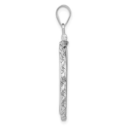 14K White Gold 22 mm Coin Bezel Holder Pendant Charm Rope Edge 1/4 oz American Eagle Panda 2 Rand US $5 Jamestown Screw Top