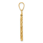 Lade das Bild in den Galerie-Viewer, 14K Yellow Gold 16.5 mm Coin Bezel Holder Pendant Charm Rope Edge 1/10 oz American Eagle Krugerrand Screw Top
