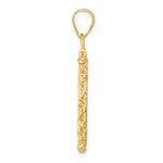 將圖片載入圖庫檢視器 14K Yellow Gold 17.8 mm Coin Bezel Holder Pendant Charm Rope Edge US $2.50 Dollar Liberty Indian Barber Dime Mercury Dime Screw Top
