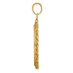 Indlæs billede til gallerivisning 14K Yellow Gold 25 mm Coin Bezel Holder Pendant Charm Rope Edge 1/2 oz Maple Leaf Australian Nugget Kangaroo Koala Screw Top
