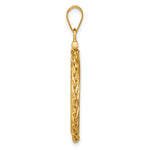 將圖片載入圖庫檢視器 14K Yellow Gold 21.6 mm Coin Bezel Holder Pendant Charm Wheat Chain US $5 Dollar Liberty Indian Statue of Liberty Bald Eagle Congressional Screw Top
