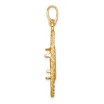 Load image into Gallery viewer, 14K Yellow Gold 13 mm Coin Bezel Holder Pendant Charm Greek Key Rope Diamond Cut US $1 Dollar Type 1 and 2 Peso Prong
