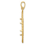 Carregar imagem no visualizador da galeria, 14K Yellow Gold 17.8 mm Coin Bezel Holder Pendant Charm Greek Key Rope Diamond Cut US $2.50 Dollar Liberty Indian Barber Dime Mercury Dime Prong
