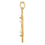Charger l'image dans la galerie, 14K Yellow Gold 27 mm Coin Bezel Holder Pendant Charm Greek Key Rope Diamond Cut 1/2 oz American Eagle Panda US $10 Dollar Liberty Indian Prong
