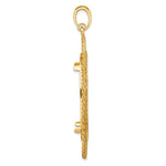 Charger l'image dans la galerie, 14K Yellow Gold 34.2 mm Coin Bezel Holder Pendant Charm Greek Key Rope Diamond Cut US $20 Dollar Liberty Saint-Gaudens Prong
