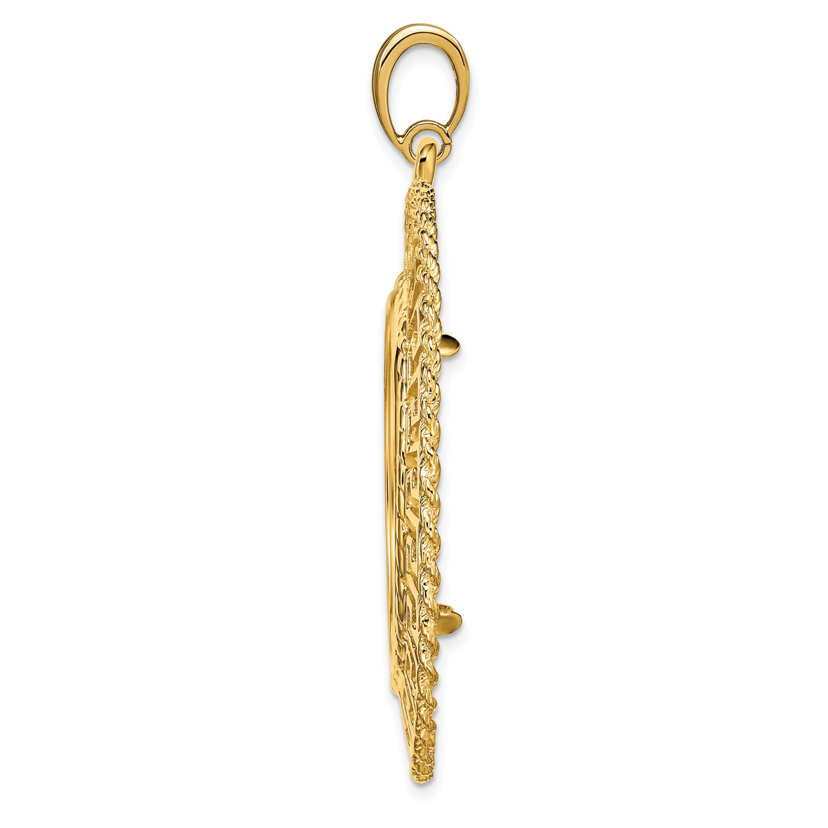 14K Yellow Gold 27 mm Coin Bezel Holder Pendant Charm Greek Key Rope 1/2 oz American Eagle Panda US $10 Dollar Liberty Indian Prong