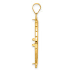 Загрузить изображение в средство просмотра галереи, 14K Yellow Gold 32 mm Coin Bezel Holder Pendant Charm Textured Greek Key Old US Series 1 oz Panda Australian Nugget Kangaroo Koala Prong
