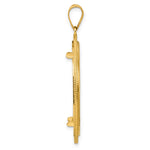 Load image into Gallery viewer, 14K Yellow Gold 32 mm Coin Bezel Holder Pendant Diamond Cut Layered Old US Series 1 oz Panda Australian Nugget Kangaroo Koala Prong
