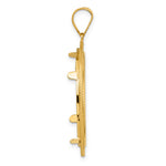 Load image into Gallery viewer, 14K Yellow Gold 27 mm Coin Bezel Holder Pendant Textured Layered 1/2 oz American Eagle Panda US $10 Dollar Liberty Indian Prong

