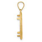 Charger l'image dans la galerie, 14K Yellow Gold 18 mm Coin Bezel Holder Pendant Diamond Cut Popcorn US Dime 1/10 oz Panda Cat Prong
