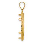 Charger l'image dans la galerie, 14K Yellow Gold 22 mm Coin Bezel Holder Pendant Diamond Cut Popcorn 1/4 oz American Eagle Panda 2 Rand US $5 Jamestown Prong
