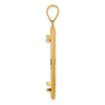 Carregar imagem no visualizador da galeria, 14K Yellow Gold 32 mm Coin Bezel Holder Pendant Diamond Cut Popcorn Old US Series 1 oz Panda Australian Nugget Kangaroo Koala Prong

