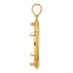 Lade das Bild in den Galerie-Viewer, 14K Yellow Gold 22 mm Coin Bezel Holder Pendant Beaded 1/4 oz American Eagle Panda 2 Rand US $5 Jamestown Prong
