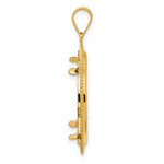 Charger l'image dans la galerie, 14K Yellow Gold 22 mm Coin Bezel Holder Pendant Diamond Cut Scalloped 1/4 oz American Eagle Panda 2 Rand US $5 Jamestown Prong
