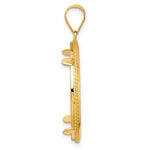 Carregar imagem no visualizador da galeria, 14K Yellow Gold 27 mm Coin Bezel Holder Pendant Squares 1/2 oz American Eagle Panda US $10 Dollar Liberty Indian Prong

