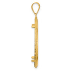 Lade das Bild in den Galerie-Viewer, 14K Yellow Gold 32 mm Coin Bezel Holder Pendant Squares Old US Series 1 oz Panda Australian Nugget Kangaroo Koala Prong
