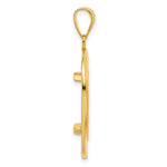 Carica l'immagine nel visualizzatore di Gallery, 14K Yellow Gold 16.5 mm Coin Bezel Holder Pendant Riptide 1/10 oz American Eagle Krugerrand Prong
