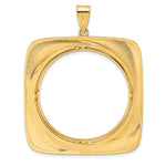 이미지를 갤러리 뷰어에 로드 , 14K Yellow Gold 32 mm Coin Bezel Holder Pendant Riptide Old US Series 1 oz Panda Australian Nugget Kangaroo Koala Prong
