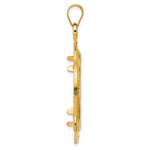 Charger l'image dans la galerie, 14K Yellow Gold 27 mm Coin Bezel Holder Pendant Diamond Cut Ships Anchor 1/2 oz American Eagle Panda US $10 Dollar Liberty Indian Prong

