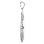 Załaduj obraz do przeglądarki galerii, 14K White Gold 21.6 mm Coin Bezel Holder Pendant Charm Diamond Cut Rope Edge US $5 Dollar Liberty Indian Statue of Liberty Bald Eagle Congressional Screw Top
