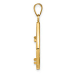 Carregar imagem no visualizador da galeria, 10K Yellow Gold 16.5 mm Coin Bezel Holder Pendant Diamond Cut Teardrop 1/10 oz American Eagle Krugerrand Prong
