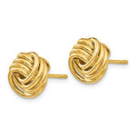 將圖片載入圖庫檢視器 14k Yellow Gold 12mm Love Knot Post Earrings
