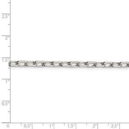 sterling silver diamond cut 4.50mm cable bracelet necklace chain