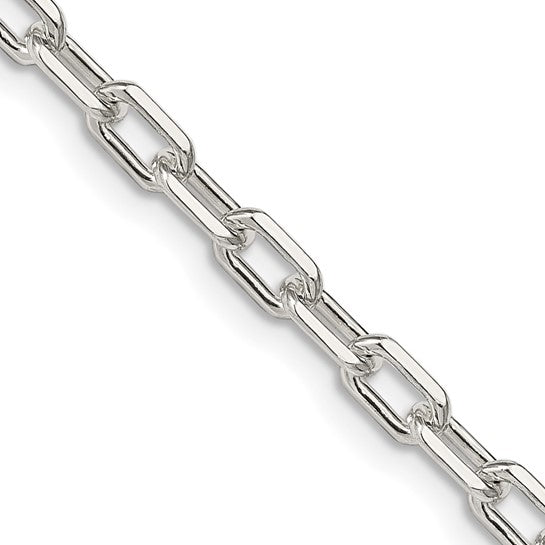 sterling silver diamond cut 4.50mm cable bracelet necklace chain