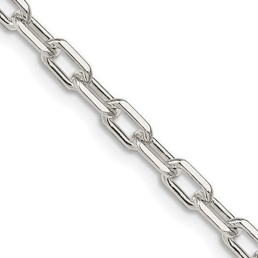 sterling silver diamond cut 4.50mm cable bracelet necklace chain