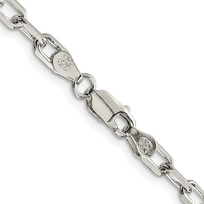 sterling silver diamond cut 4.50mm cable bracelet necklace chain
