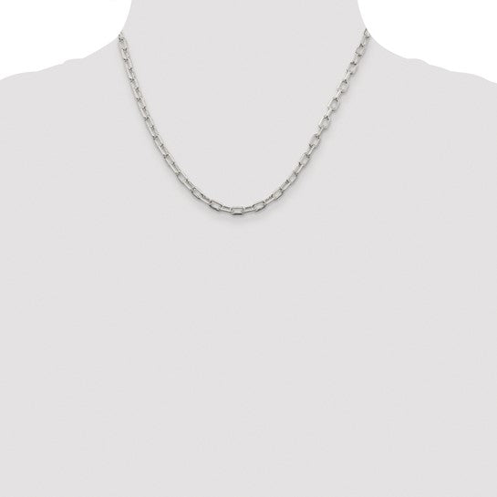 sterling silver diamond cut 4.50mm cable bracelet necklace chain