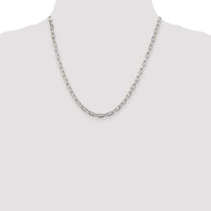 sterling silver diamond cut 4.50mm cable bracelet necklace chain