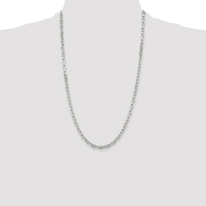 sterling silver diamond cut 4.50mm cable bracelet necklace chain