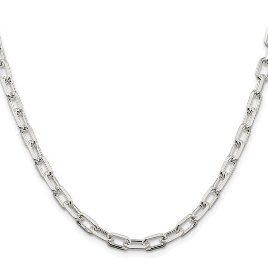 sterling silver diamond cut 5.75mm cable bracelet necklace chain