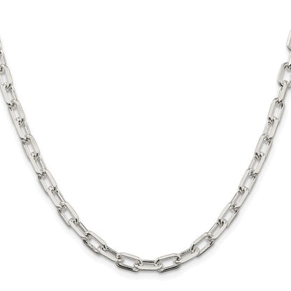 sterling silver diamond cut 5.75mm cable bracelet necklace chain
