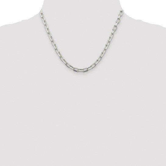 sterling silver diamond cut 5.75mm cable bracelet necklace chain