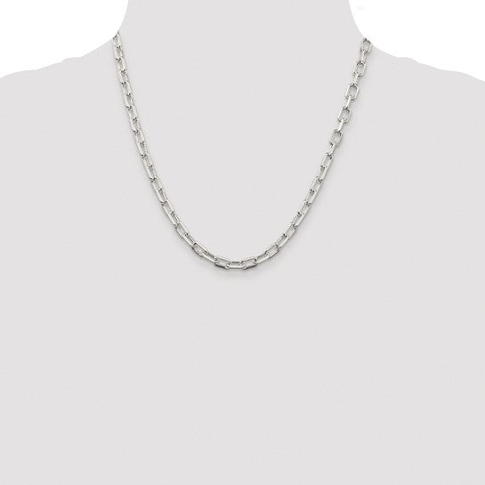 sterling silver diamond cut 5.75mm cable bracelet necklace chain