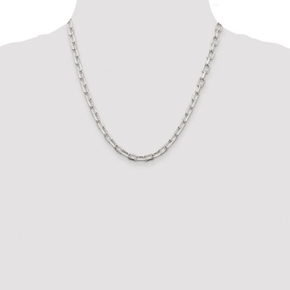 sterling silver diamond cut 5.75mm cable bracelet necklace chain