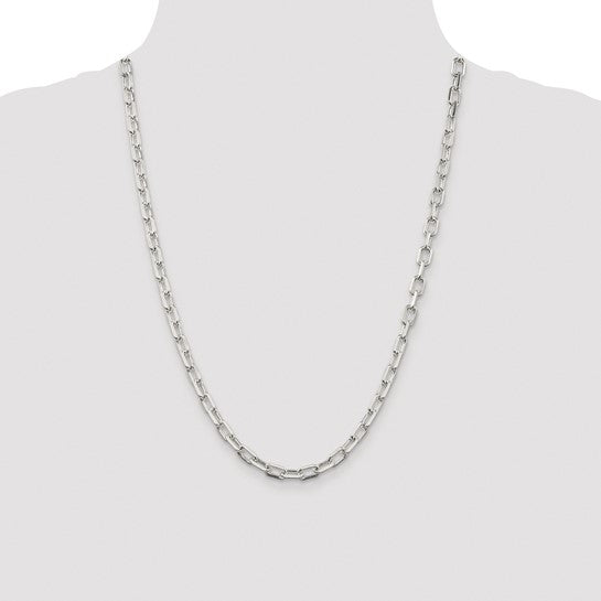 sterling silver diamond cut 5.75mm cable bracelet necklace chain