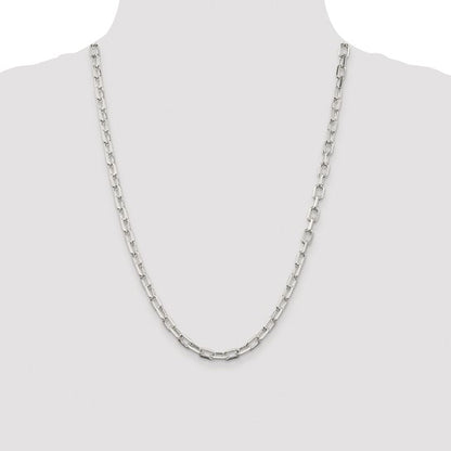 sterling silver diamond cut 5.75mm cable bracelet necklace chain
