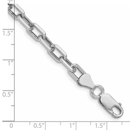 sterling silver diamond cut 5.75mm cable bracelet necklace chain